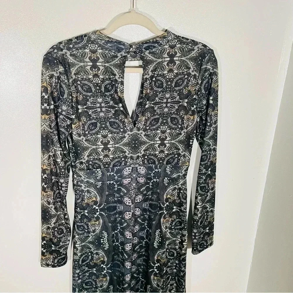 Free People Cabaret Maxi Dress Kaleidoscope Print